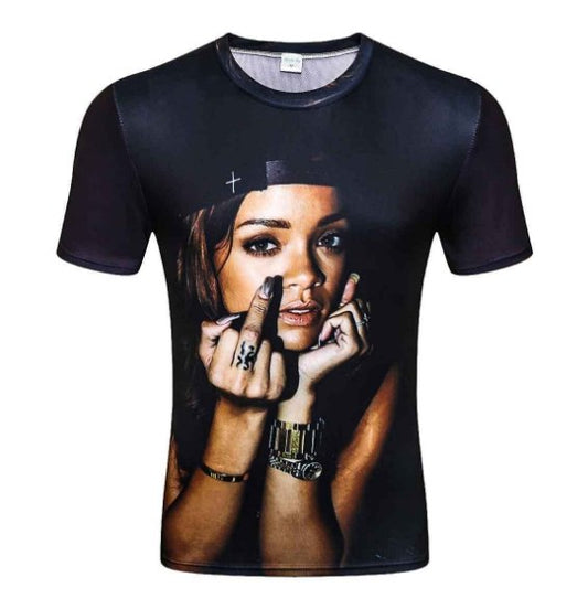 Summer Fashion T Shirts Rihanna T-Shirt men Black pop Men's Tshirt Tee Best from Foreverkingclothingstore Summer Fashion T Shirts Rihanna T-Shirt men Black pop Men's Tshirt Tee Best from Foreverkingclothingstore Foreverking