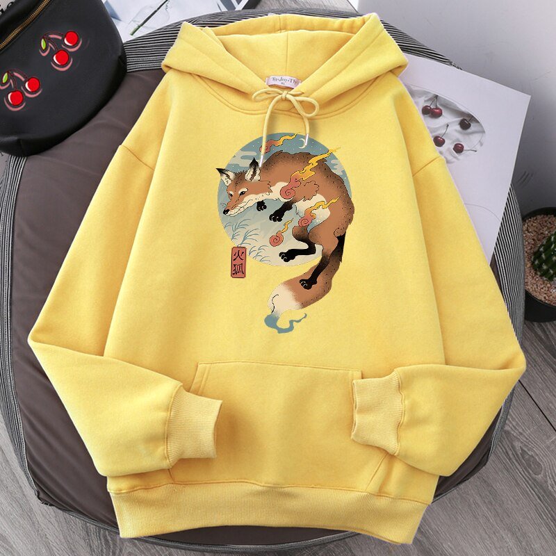 Cartoon Fire Fox Japanese Printing Hoodie Sweatshirt Loose Harajuku Hoodies Men Warm Pullovers Men Autumn Hip Hop Streetwear Cartoon Fire Fox Japanese Printing Hoodie Sweatshirt Loose Harajuku Hoodies Men Warm Pullovers Men Autumn Hip Hop Streetwear Foreverking