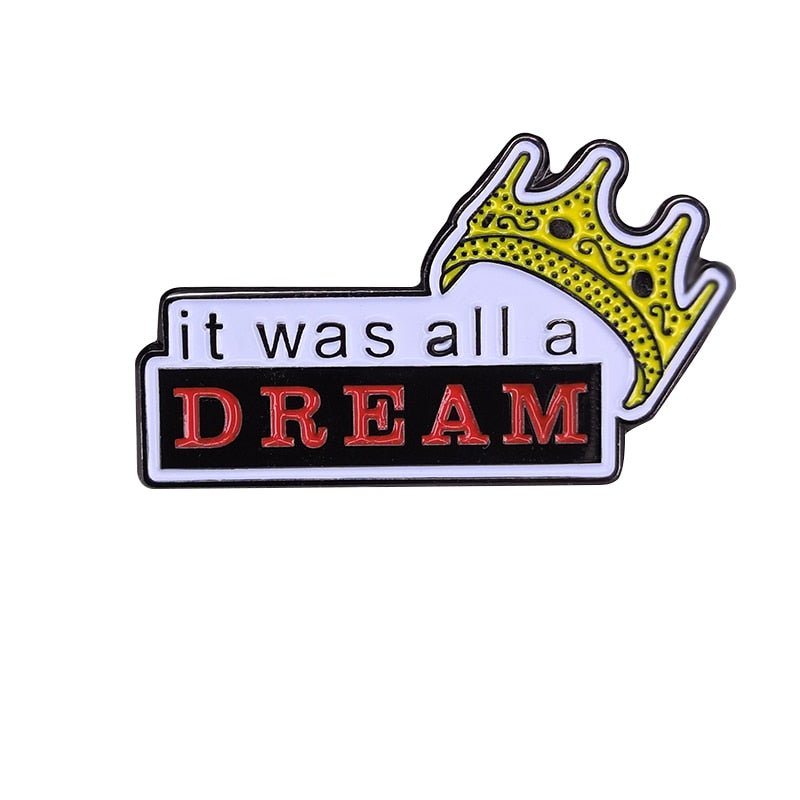 Biggie Smalls Pin Notorious BIG Badge Gangsta Rap Hip Hop It was all a dream Brooch Biggie Smalls Pin Notorious BIG Badge Gangsta Rap Hip Hop It was all a dream Brooch Foreverking