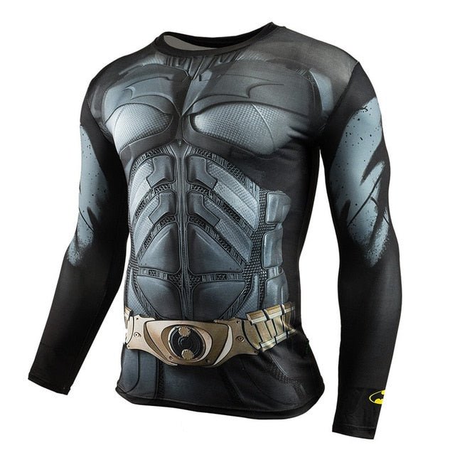 Long Sleeve Sport Shirts Men Superhero superman freeshipping - Foreverking