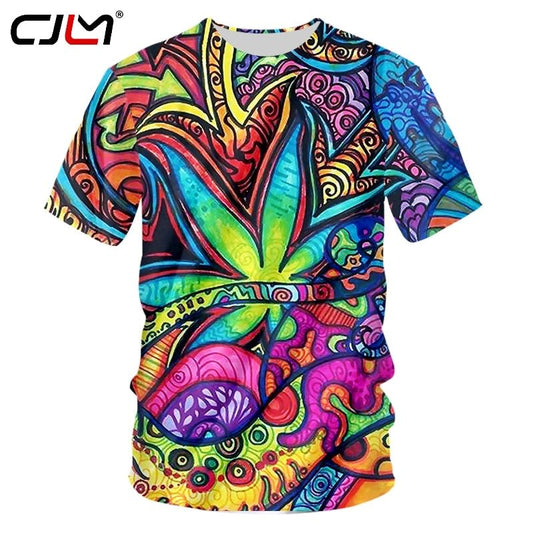 Trippy Summer Top Fashion Clothes Hip Hop Printed Elephant Psychedelic Tees freeshipping - Foreverking