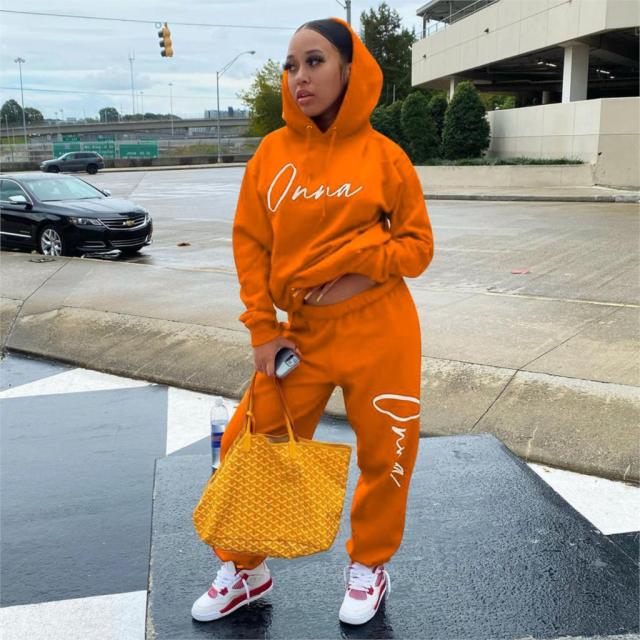 Two Piece Outfits for Women Fall Clothes Long Sleeve Hoodies and Pants Sweat Suits Lounge Wear Matching Sets Tracksuit freeshipping - Foreverking