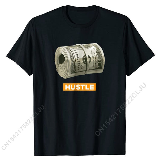 Hustle T-Shirt bank-roll Money Wad 100 Dollar Bills Shirt Tshirts Tops Tees Popular Cotton Family Funny Men&#39;s Hustle T-Shirt bank-roll Money Wad 100 Dollar Bills Shirt Tshirts Tops Tees Popular Cotton Family Funny Men&#39;s Foreverking