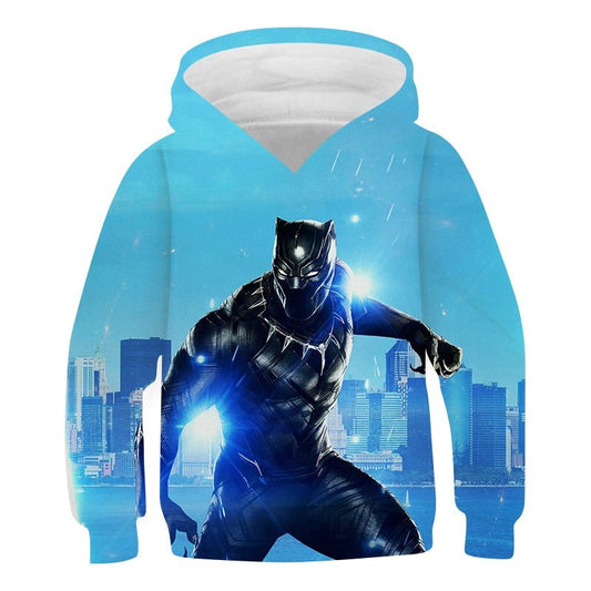 3D Hoodies Kids Marvel Movie Black Panther Sweatshirt Boy Girl Casual Pullover Long Sleeve Jacket hooded collar Children Clothes freeshipping - Foreverking