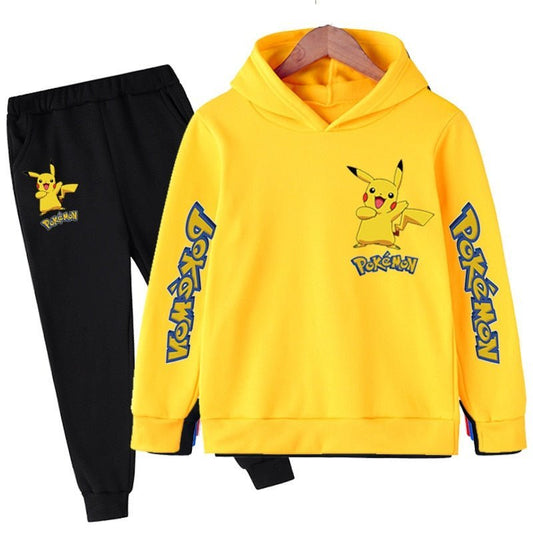 New 2021 Pokemon- Suit Kids Children clothing sets Baby boys girls Hoodies+Longs pants sports 2psc clothes 4-14Years freeshipping - Foreverking