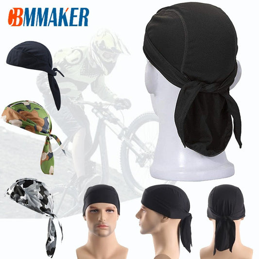 Quick Dry Pure Cycling Cap Head Scarf Summer Men Running Riding Bandana Headscarf Ciclismo Pirate Hat Hood Headband freeshipping - Foreverking