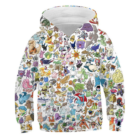 Sweatshirt Boys hoodie Clothes for teenager Pokémon baby fashion O-Neck Top freeshipping - Foreverking