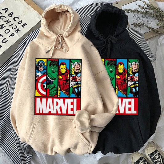 Marvel Women&#39;s Fashion Harajuku Hoodie Anime Cartoon Hulk print Winter Sweatshirt Casual Long Sleeve Streetwear Top Hoodie Man freeshipping - Foreverking