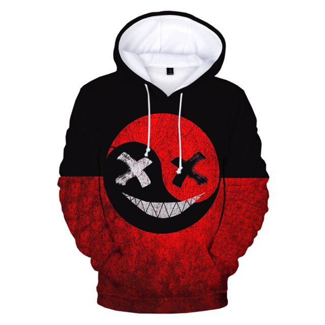 XOXO Pattern Trendy Devil Smiling Face 3D Printed Hoodie Sweatshirts Men Women Fashion Casual Funny Pullovers Hip Hop Hoodies freeshipping - Foreverking