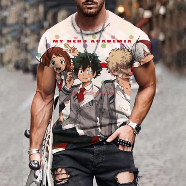 My hero academia Looney tunes  Anime shirt Studio ghibli T-shirts Mens clothes Roupas masculinas Graphic Blusas y camisas  Ropa freeshipping - Foreverking