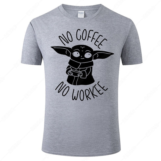 Baby Yoda Printed T Shirt Men Women Summer Style Tops Cotton Short Sleeve Tee Star Wars Brand T-shirt Clothing J09 freeshipping - Foreverking