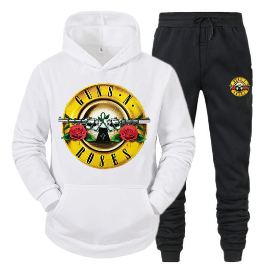 Fashion Rock Gun N Rose Band Harajuku Hoodie Suit Men and Women Long Sleeve + Elastic Pants Sportswear Casual Hip Hop Clothing Fashion Rock Gun N Rose Band Harajuku Hoodie Suit Men and Women Long Sleeve + Elastic Pants Sportswear Casual Hip Hop Clothing Foreverking