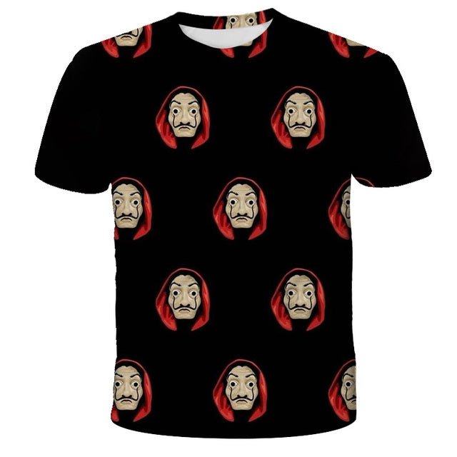 New La Casa De Papel White T-shirt 3D Printed Boy Girl O-neck T Shirt Money Heist The Paper House High Quality Shirt Cool Top New La Casa De Papel White T-shirt 3D Printed Boy Girl O-neck T Shirt Money Heist The Paper House High Quality Shirt Cool Top Foreverking