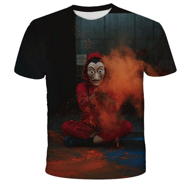 New La Casa De Papel White T-shirt 3D Printed Boy Girl O-neck T Shirt Money Heist The Paper House High Quality Shirt Cool Top New La Casa De Papel White T-shirt 3D Printed Boy Girl O-neck T Shirt Money Heist The Paper House High Quality Shirt Cool Top Foreverking