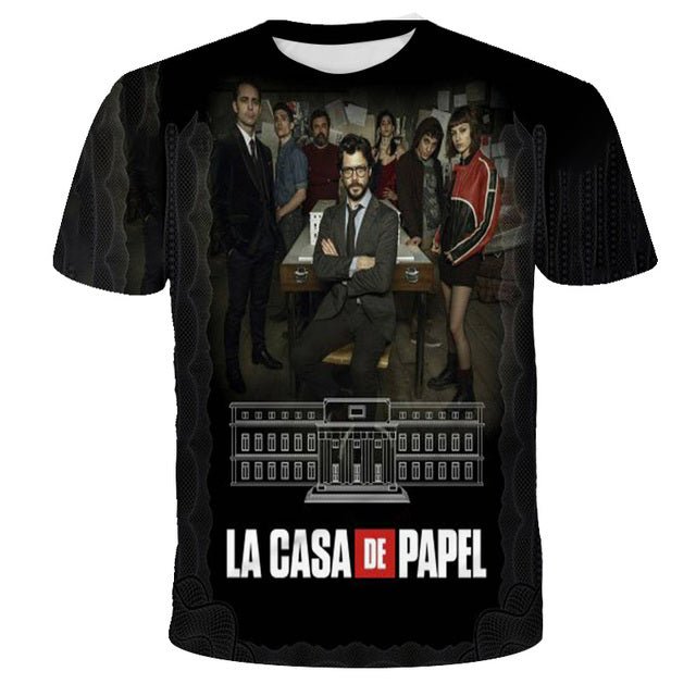 New La Casa De Papel White T-shirt 3D Printed Boy Girl O-neck T Shirt Money Heist The Paper House High Quality Shirt Cool Top New La Casa De Papel White T-shirt 3D Printed Boy Girl O-neck T Shirt Money Heist The Paper House High Quality Shirt Cool Top Foreverking